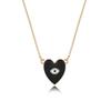 Stunning Drip Multicolor Heart Pendant Necklace For Unique And Accessories Trendy