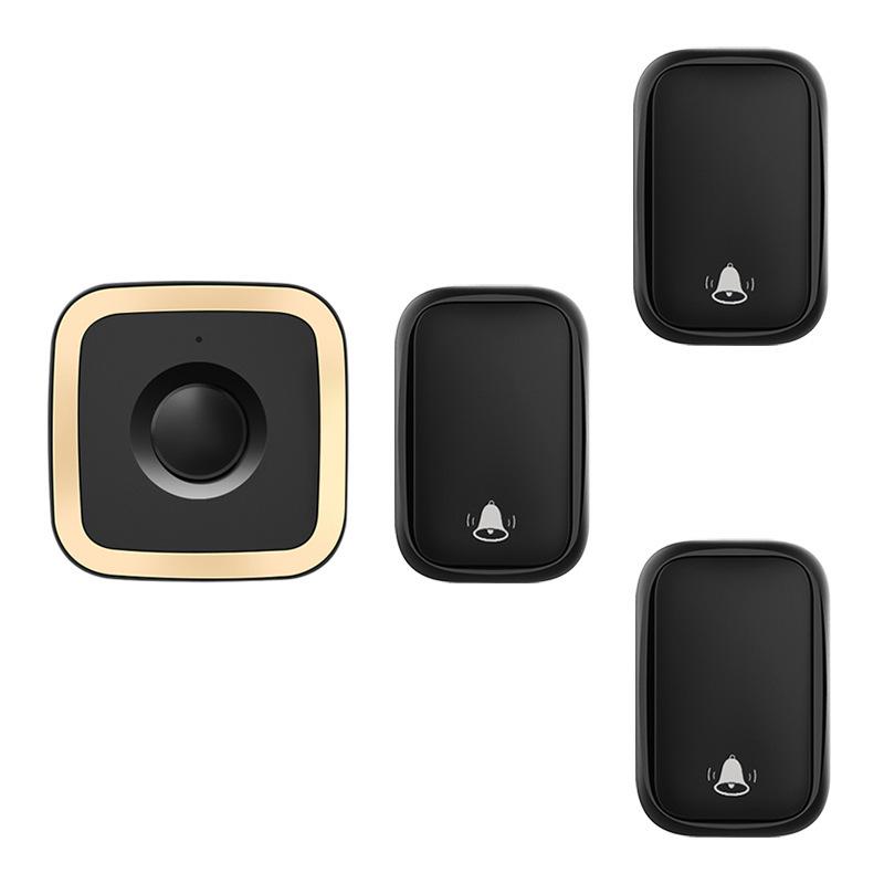 Battery-Free Waterproof Wireless Doorbell: One Transmitter, Three Receivers, Long Range, Elderly Call Button Model A