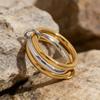 Elegant Minimalist Stainless Steel Stackable Rings for Women Perfect for Daily Commute Everyday Rings
