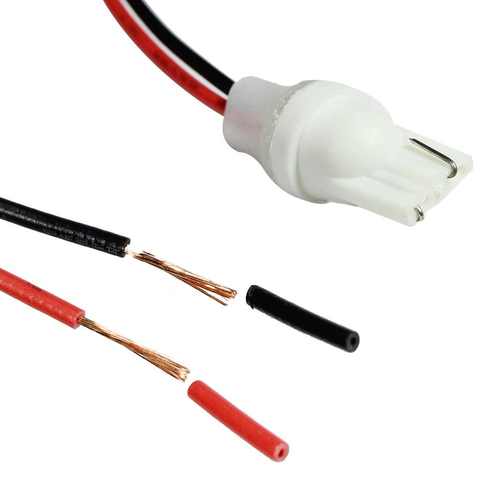 HUIQIAODS T10 Socket, Repair, Expansion, Processing, Parts, Position, Headlight, Tail Lamp, LED Socket (Set of 2)