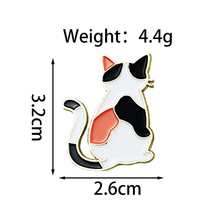 Creative Cartoon Cat Brooch: Cute, Versatile Metal Badge for Clothing, Hats, Bags