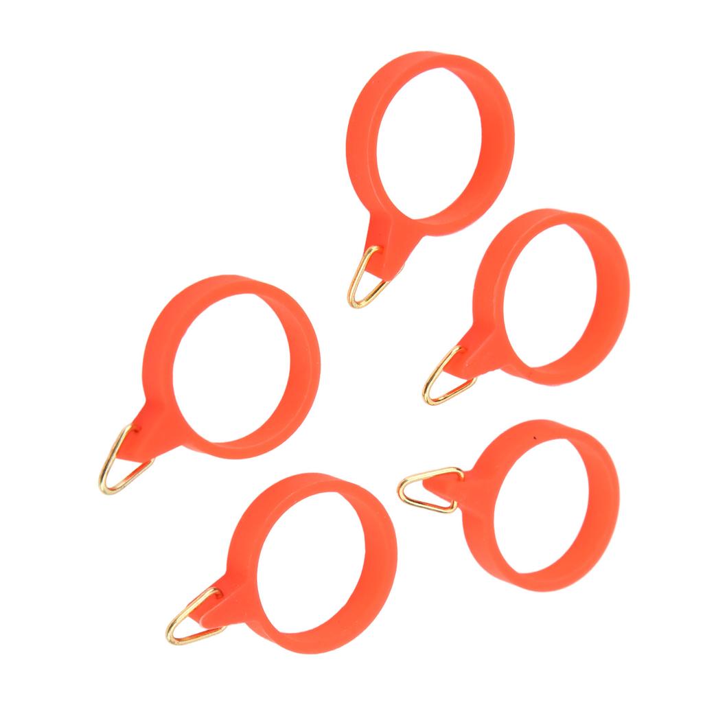 5 Pcs Lure Rod Hook All in One High Elastic Rubber Lua Rod Ring Hook Fishing AccessoriesL