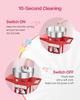 Commercial Cotton Candy Machine with Cart Sugar Floss Maker 1000W Red