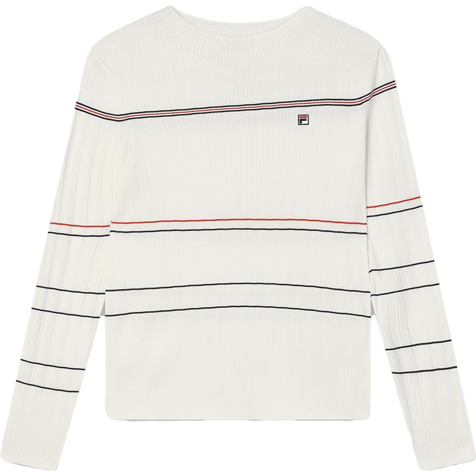 

New FILA Knitwear Women s Steam White F11W341409FIV L