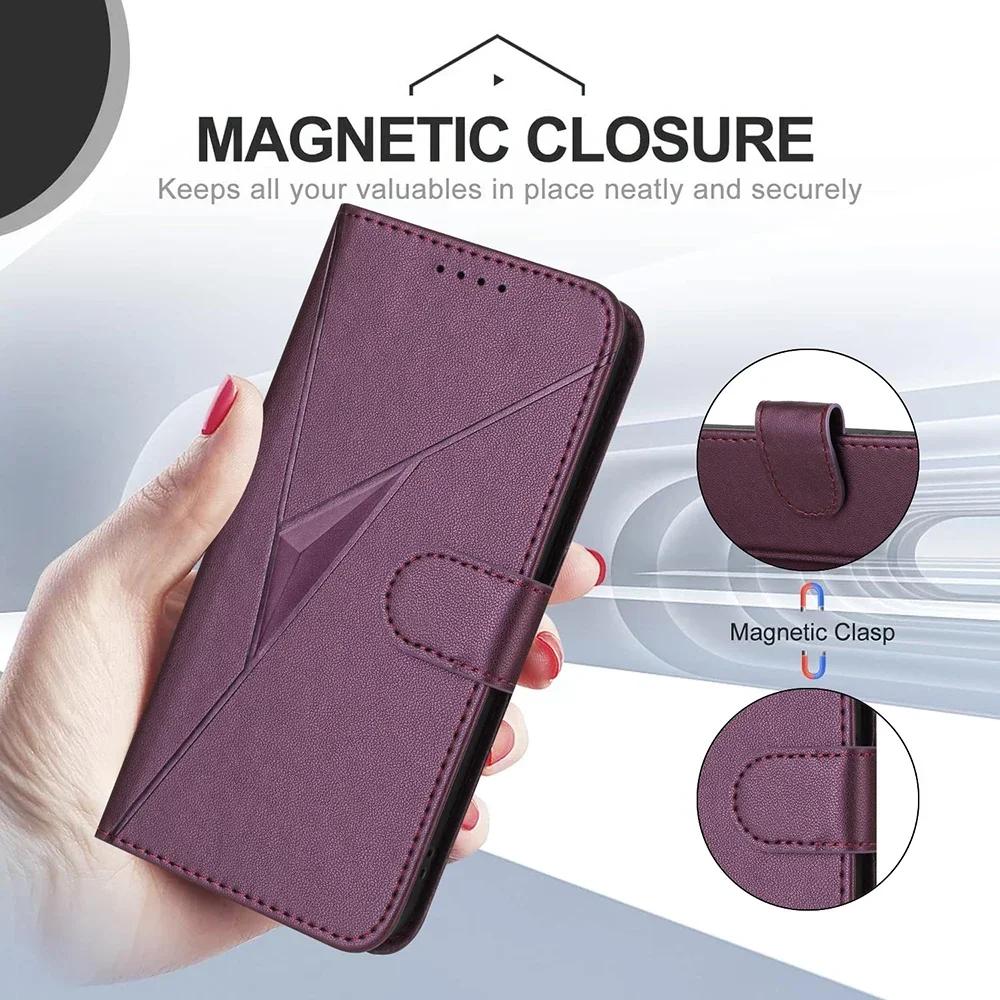 PU Leather Flip Wallet Case for Infinix Hot 50 40 50i 40i Note 50 40 Pro Plus 50X 40X Smart 9 Book Strap Card Slot Phone Cover