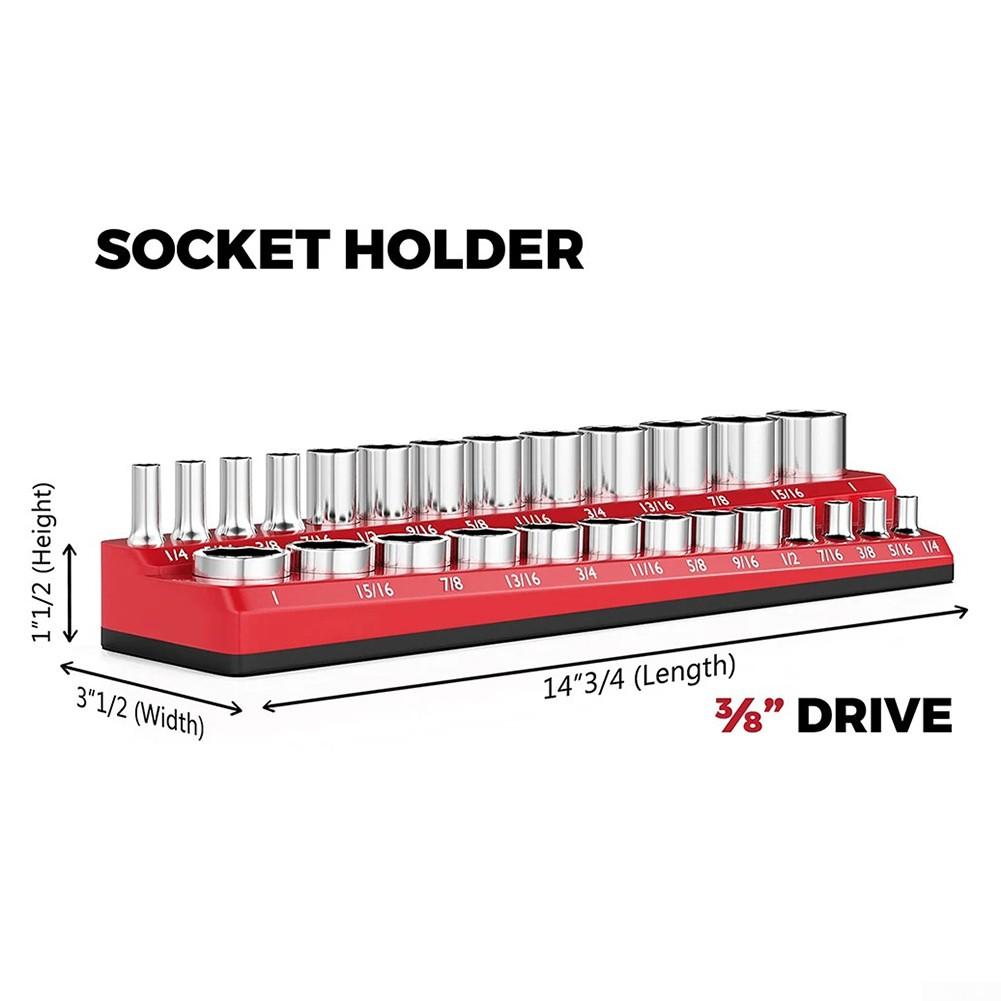 1/2 3/8 1/4 Socket Organizers Drive Holds Organizer