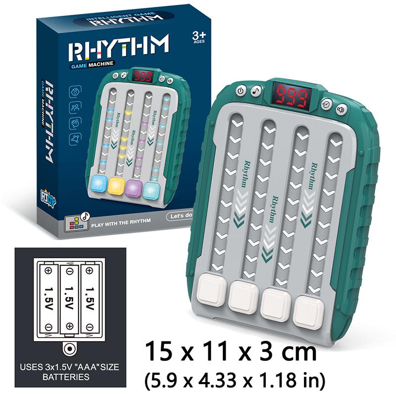 Musical Rhythm Electronic Board Game Kids Toys Lighting Music Quick Push Button Table Game Machine Montessori Pockets Travel Toy