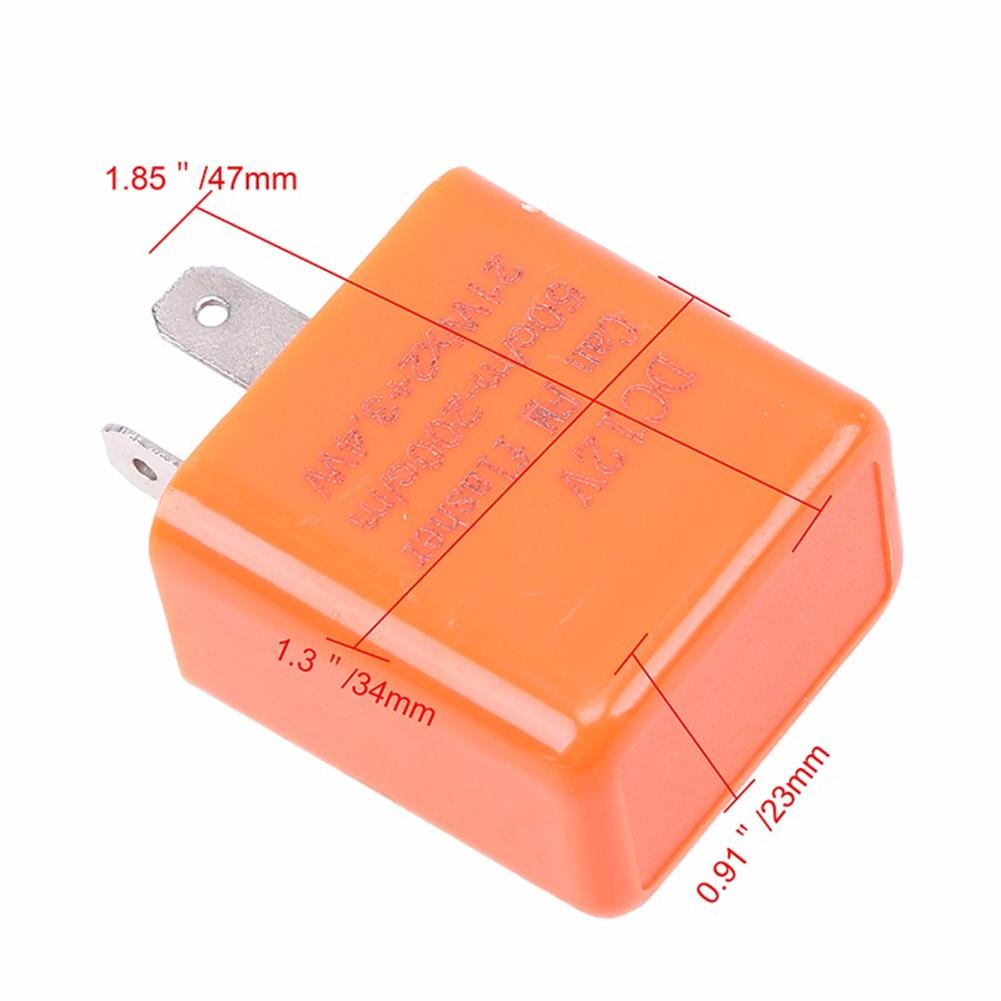 1/2 buc 2 pini LED Flasher releu 12V frecvență reglabilă releu semnalizare motocicletă motocicletă Flasher 42W