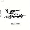 Wrought Iron Magpie on Tree Garden Decor Modern