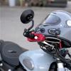 2 In 1 CNC Motorcycle Handlebar Lock Brake Handle Helmet Anti-theft Key Lock Red