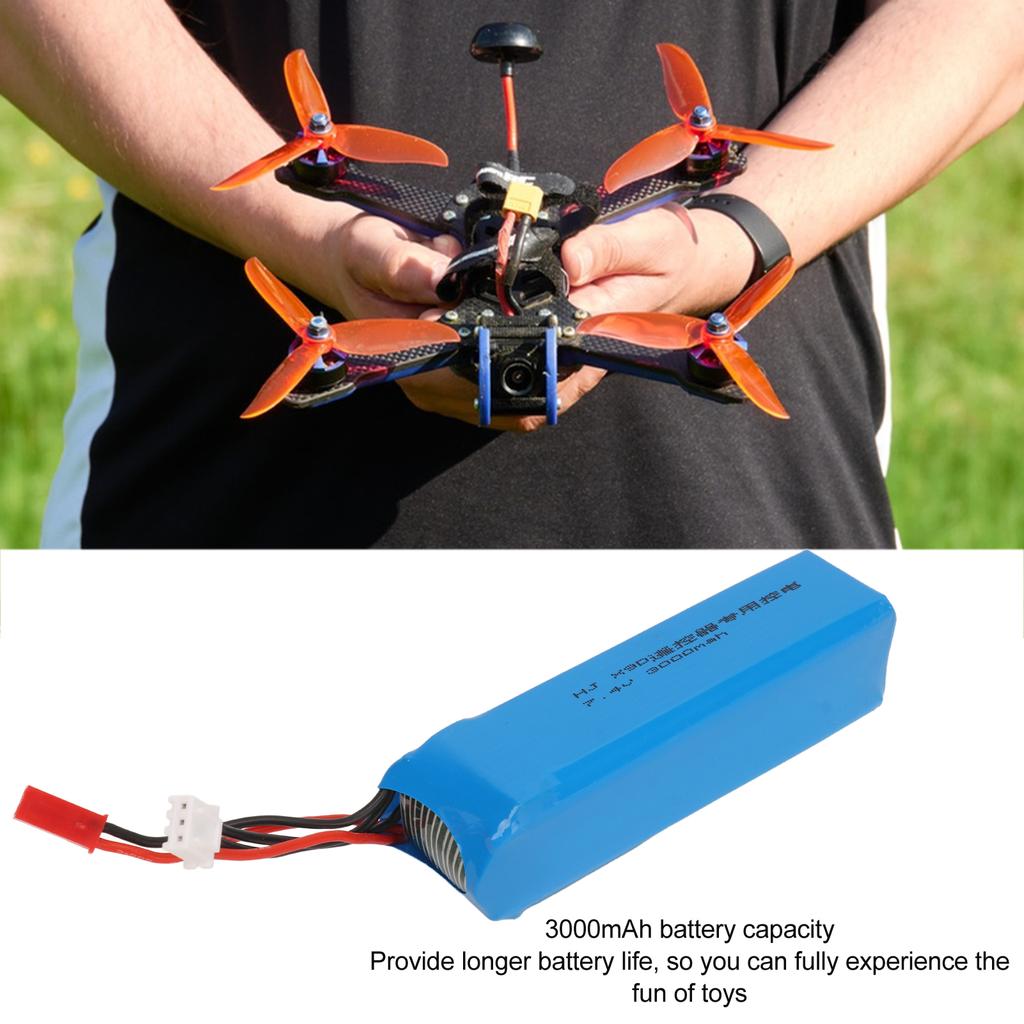 7.4V 3000mAh LiPo Battery for FRSKY X9D Plus Transmitter Remote Controller Lithium Battery for Replacement