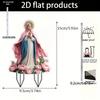 2D Flat Traditional Style Virgin Mary Sign, Suitable for Wall Decoration, Porch, Room, Villa, Accents Home, Hallway, or Workplace - Rustic Farmhouse D
