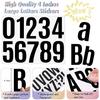 27 Sheets 310 Pieces Large Letter Stickers 4 Inch Alphabet Letter Self Adhesive Poster Letters and Numbers for Bulletin Boards Classroom