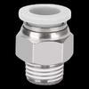 PC Threaded Straight Air Tube Connector
