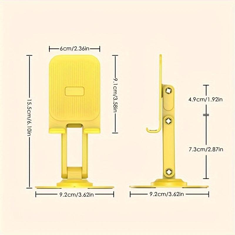 Universal Biax Metal Base 360 Degrees Rotating Height Adjustable Telescopic Desktop Mobile Phone Holder Fully Collapsible Stands