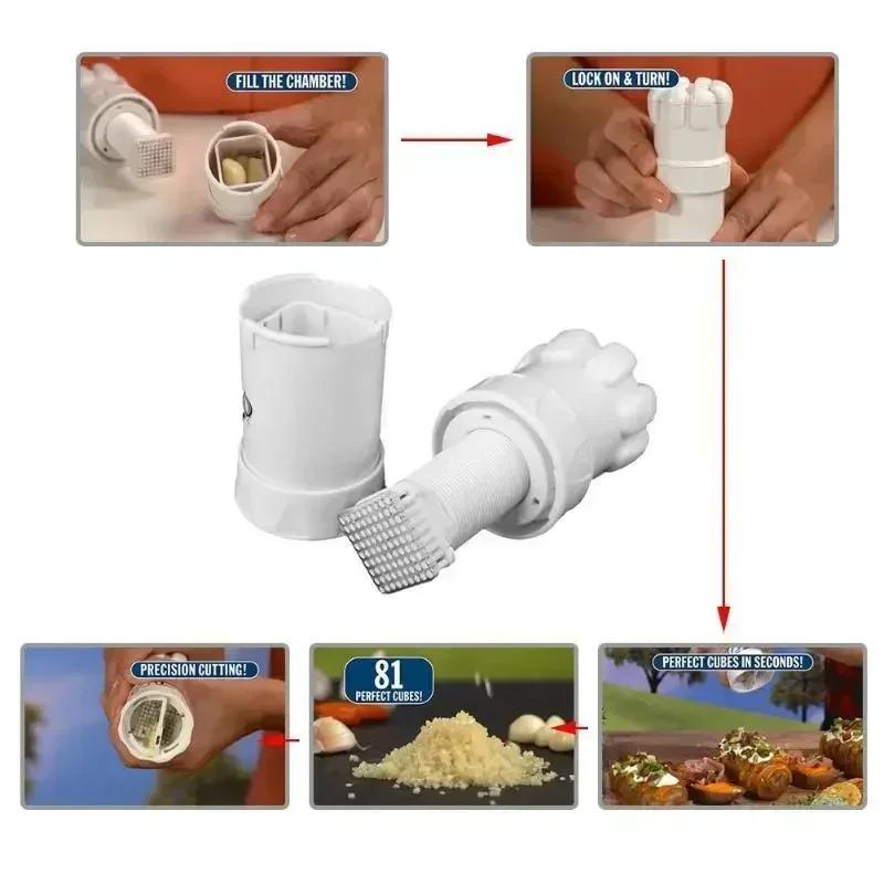 Hot Sale Multifunctional Garlic Master Garlic Ginger Cutter Candy Color Plastic Grinding Tool Kitchen Ginger Grater Grinder