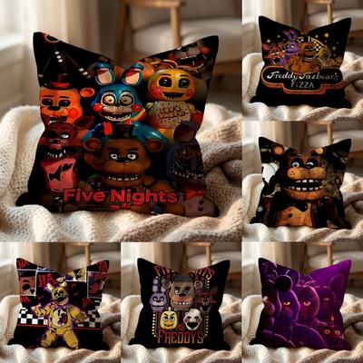 F-Five Nights at Freddy's GAME Povlak na polštář Víceúčelový povlak na polštář pro domácnost a auto - Oboustranný, Měkký a Odolný pro každodenní použití