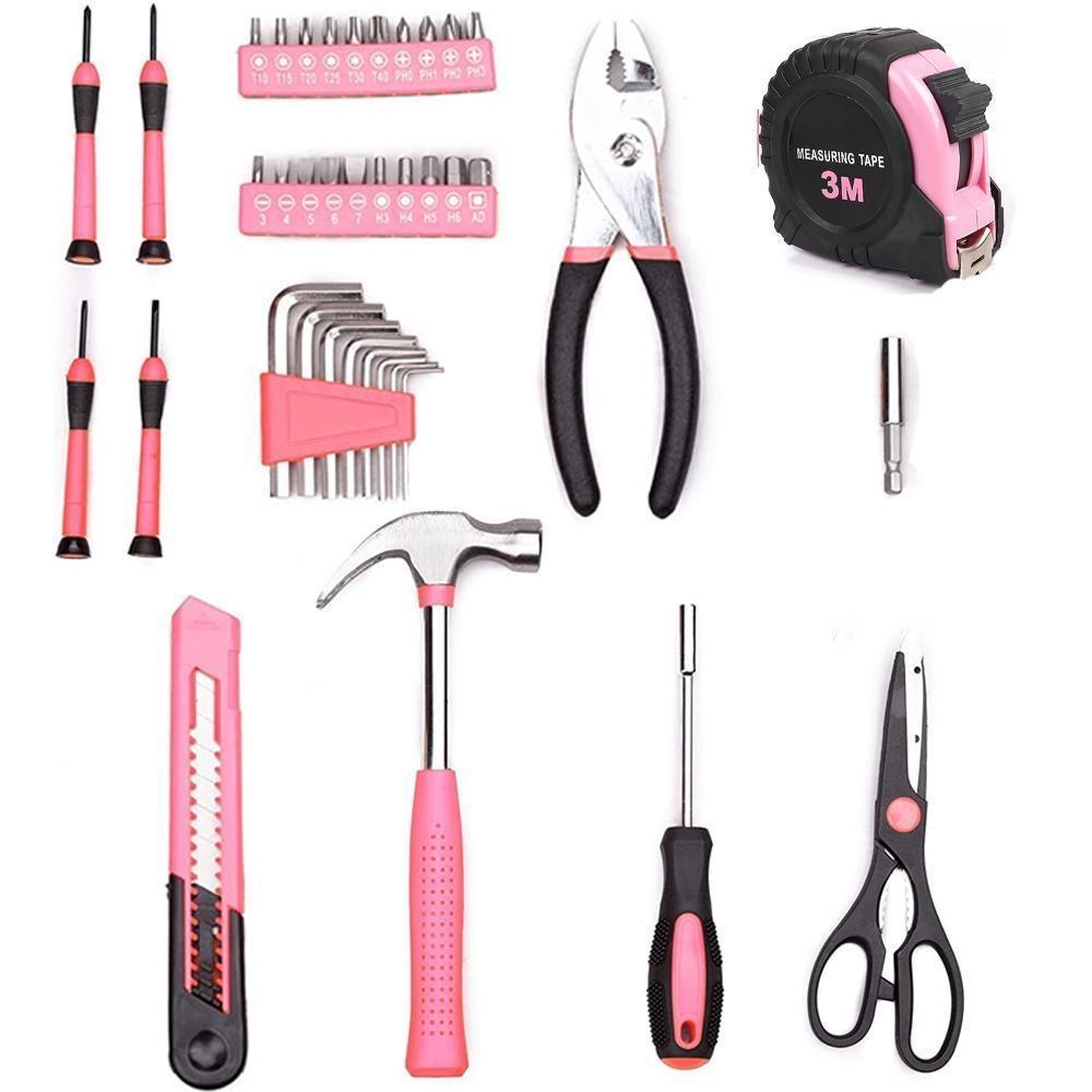 39Pcs/Box Basics Household Tool Kit with Tool Storage Case Family Necessities