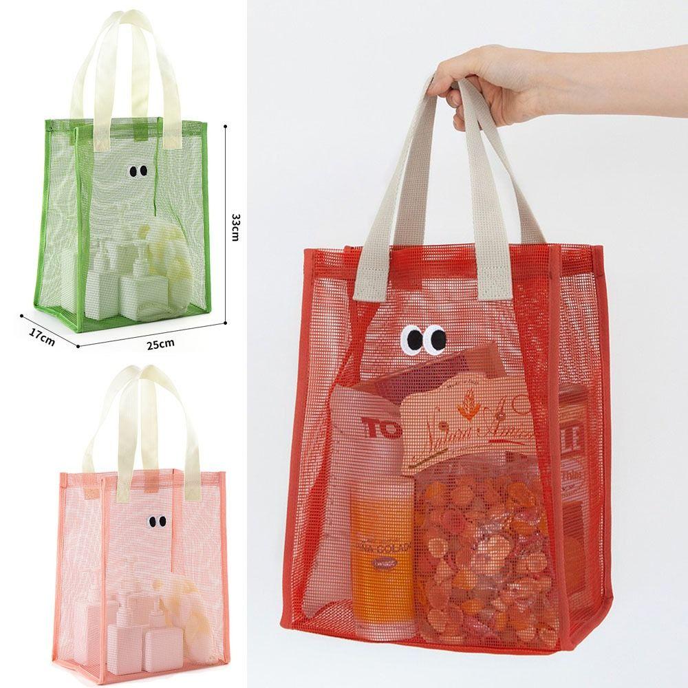 Beach Storage Pouch Mesh Handbag Large Capacity Wash Bag High Quality Cosmetic Bag  Swim