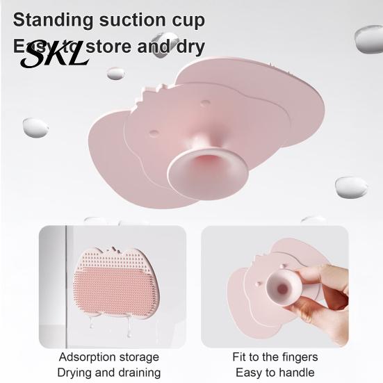 Baby Shampoo Brush Brush, Soft Silicone Scalp Scrubber, Non-slip One-handed Hair Bath Tool, Gentle Bathing for Newborn Easy Grip Massager