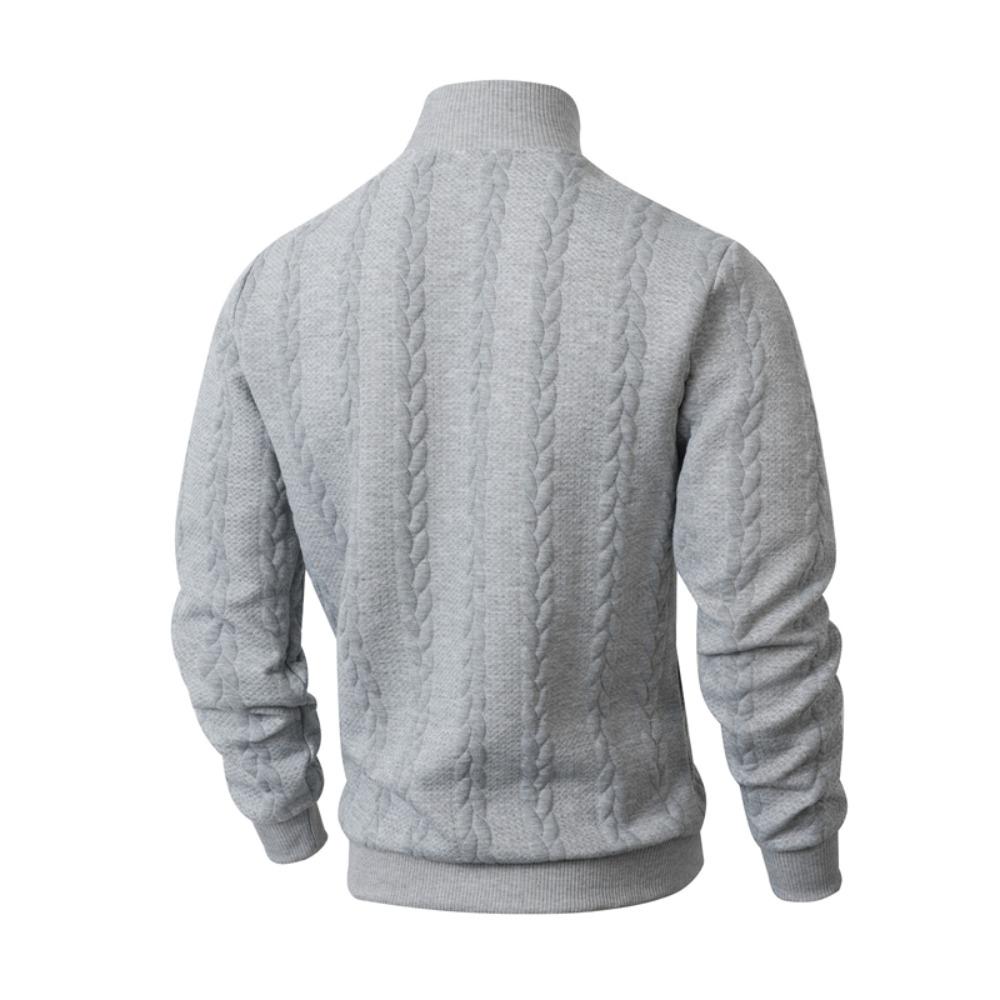 Men'S Sweater Turtleneck Warm Knitted Pullover Cable Knit Sweater Men'S Top Autumn and Winter Commuting Fashion Top Casual Dating Daily