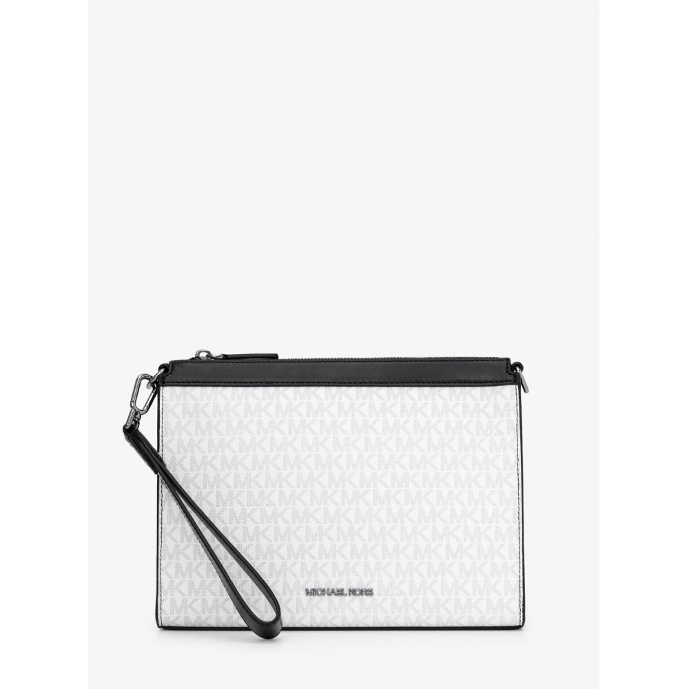 Michael Kors Cooper 3 In 1 Crossbody Pouch   Mk Signature 37r6lcom2b3535 Bright White