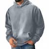 Men Hooded Pullover With Pocket Long Sleeve Fleece Sweatshirt Workout Tops Fall Fashion Hoodie