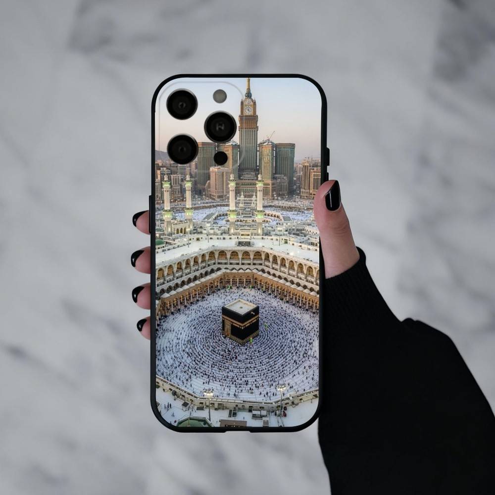 M-Moslem and K-kaaba  Phone Case Silicone Soft For IPhone 17pro 16 15 14 13 12 11 X XR Plus Pro Max Plus