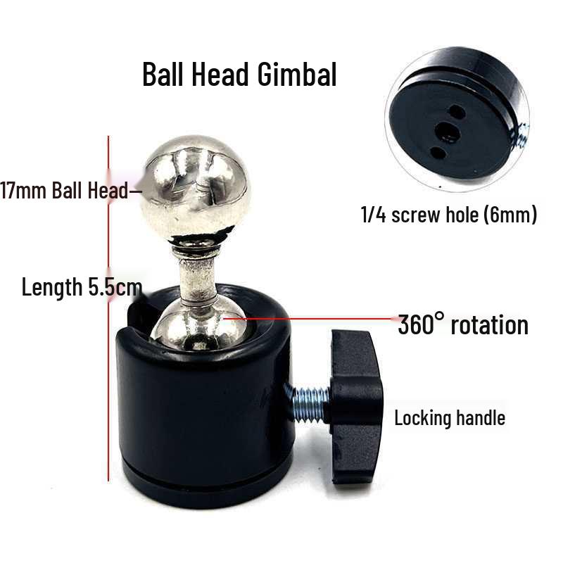 Universal Metal Claw Head Stand with Tablet and Phone Clip & Hose Adapter