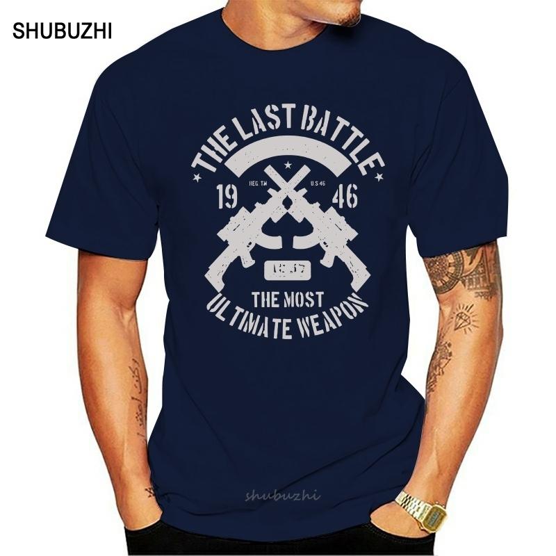 shubuzhi New Arrival Men T Shirt New AK47 Kalashnikov Russian USSR Russia TShirt custom tees S