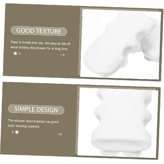 BESPORTBLE Shower Head Holder Suction Cup 2pcs Silicone Shower Suction Cup Holder Appendix Handheld Suction Cup Shower Head Bracket