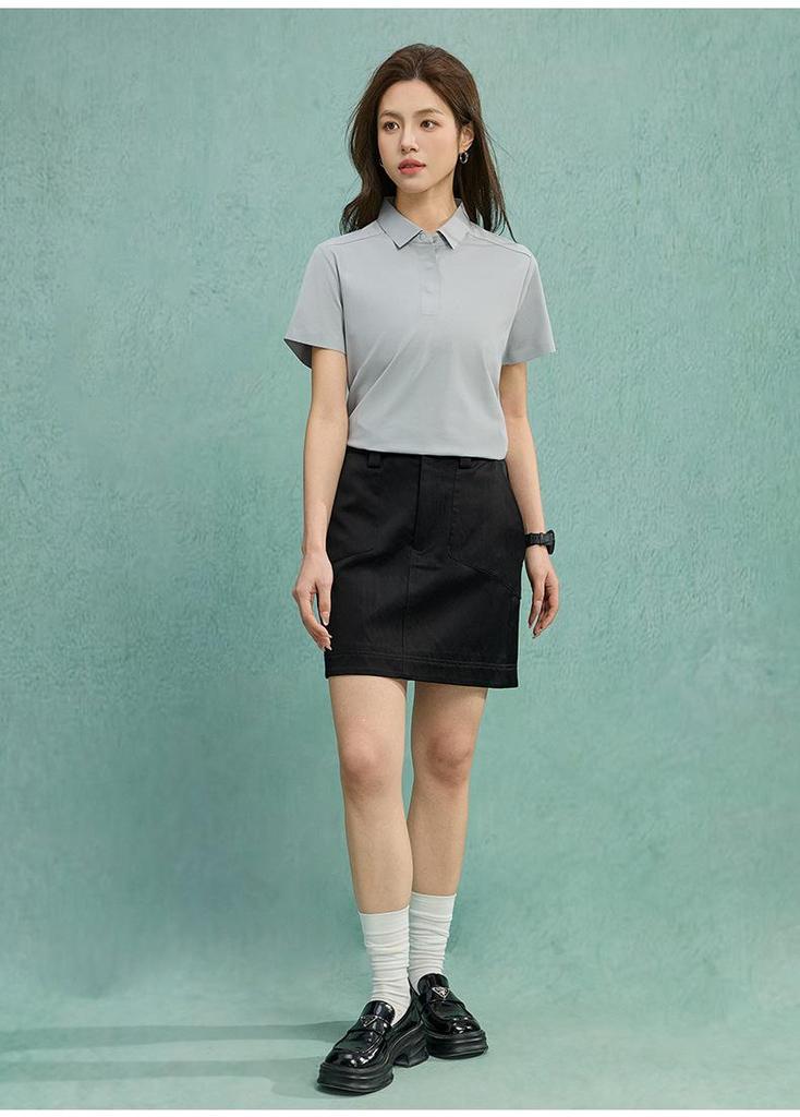 Cross-Border Mulberry Silk Linen Lapel Polo Shirt - Casual, Sun Protection, Anti-Pill, Ice Silk T-shirt for Couples.