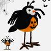 Soft Velvety Halloween Decorations Spider Bat And Bird Plushies For Festive Displays