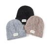 New Women's Warm Knit Hat: Thickened, Ear-Protecting, Clip-Flower Design, Folded Brim, Ideal for Autumn/Winter Cycling.