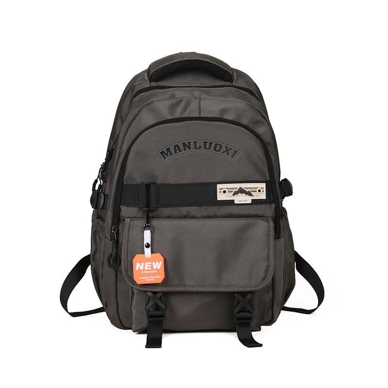 

Студенческий школьный женский рюкзак, пригородный рюкзак, мужской легкий рюкзак большой емкости темно-серого