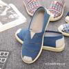 Cloth Shoes Spring One-pedal Lazy Flat-soled Soft-soled Single Shoes Breathable Canvas Shoes Mother