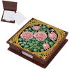 Wooden DIY Diamond Painting Kit Note Box Contains 160 Sheets of Paper Memo Paper Storage Box Diamond Art for Office Desk