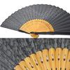 Kimono Folding Komon Cloth Folding Fan [Stylish Iroha] Men's Fan, Inden-style Pattern, 22cm, (433 Gourd)