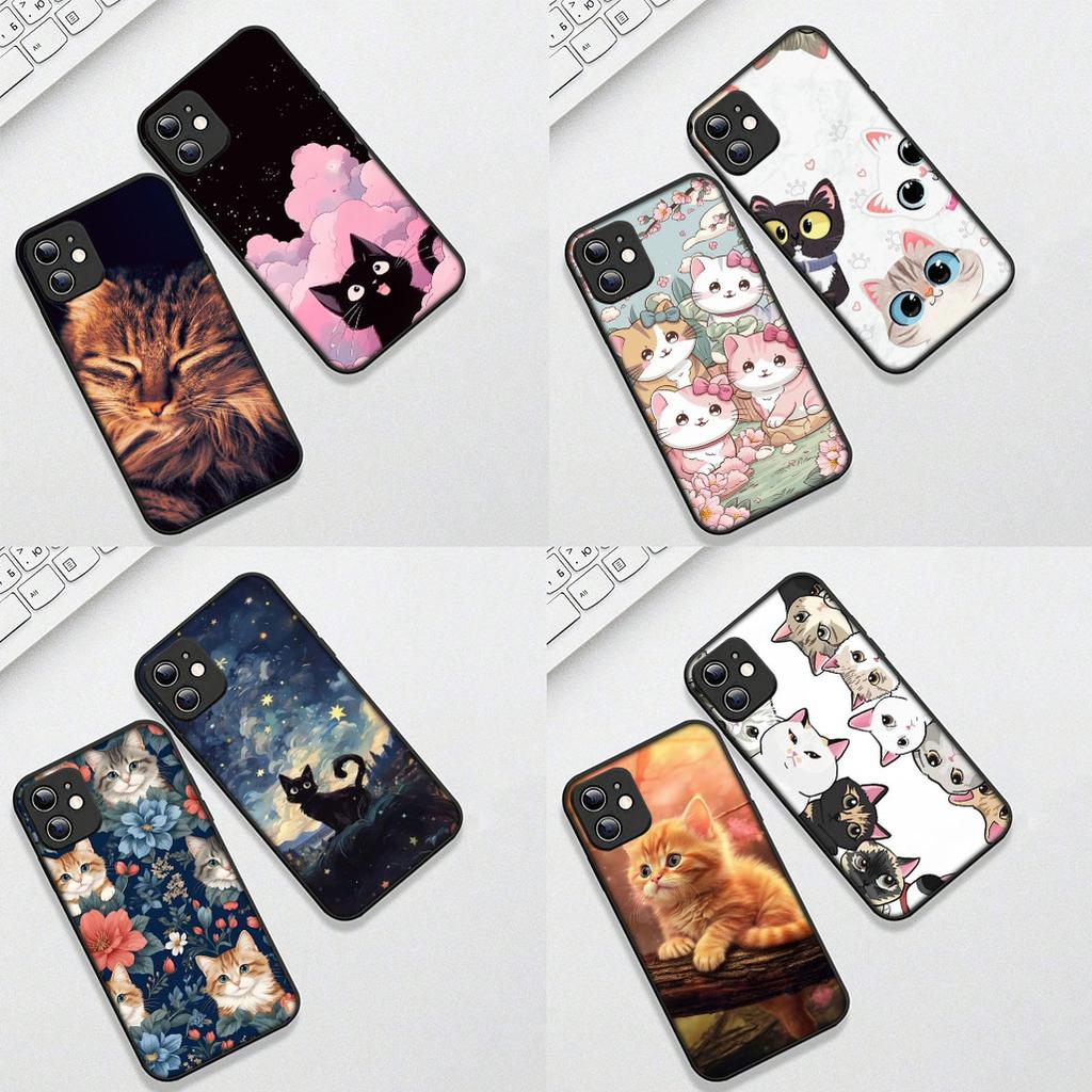 Cover for Xiaomi Redmi Note 12 11 10 A3 Pro 10A 10C 12C Note12 5G 4G Casing Silicone Phone Case Comics Meow Kitten Cat