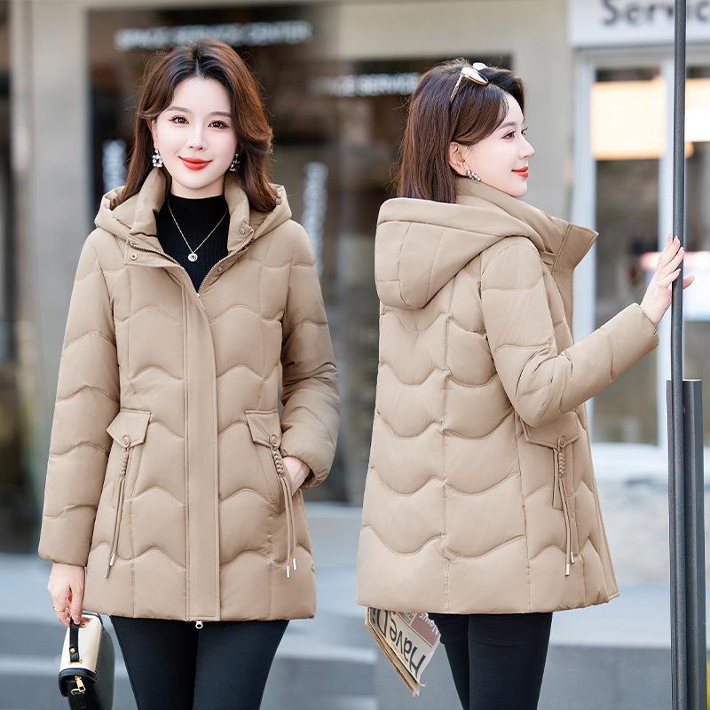 Winter Cotton-padded Jacket for Women, Long, Fashionable, Loose Down Cotton Jacket, Warm Cotton-padded Jacket