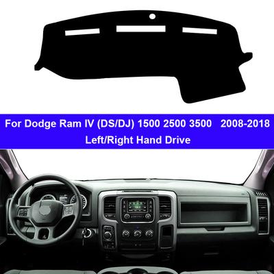 For Dodge Ram IV (DS/DJ) 1500 2500 3500 2008-2018 Car Dashboard Avoid Light Pad Instrument Platform Desk Cover Mat Carpets