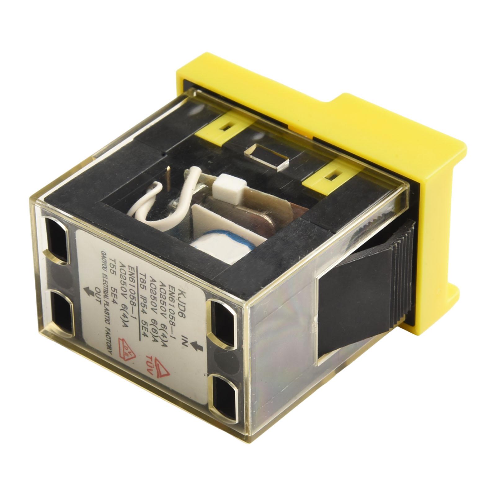 

250V Switch KJD6 Switch High-quality Materials Manual Restart Switch Power Failure Protection Rated Current 6A China Mainland