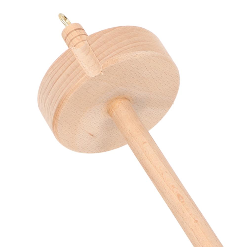 Artisan Carved Yarn Spinning Tool Comfortable Touch Top Whorl Spindle For Spinning Enthusiasts