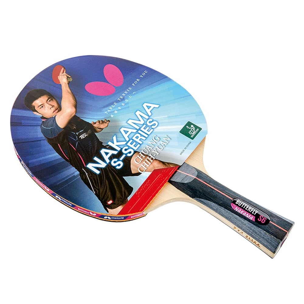 Butterfly Nakama S6 Table Tennis Racket | Lightweight, Incredible Speed, Heavy Spin