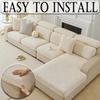 Sofa Seat Cushion Cover for Living Room Jacquard Thicken Stretch Removable Washable Sofa Cover Pets Kids Furniture Protector