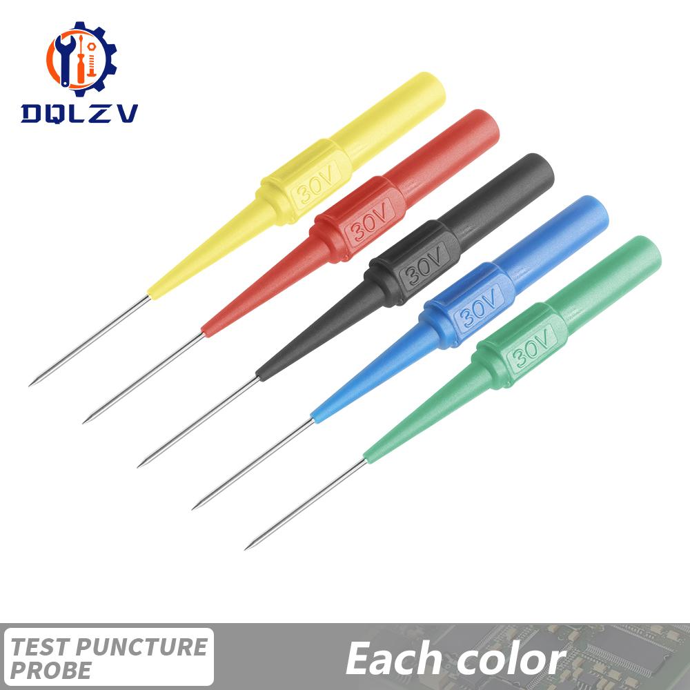 

30V Car Tip Probes Diagnostic Tools Auto Multimeter Test Leads Extention Back Piercing Needle Tip Probes Mechanical connector 1PCS&1.0mm