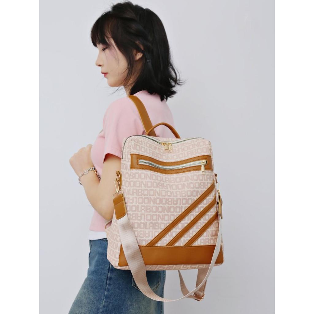 Backpack for Women PU Large Capacity Multi Pocket Adjustable Strap for Commuting and Travel