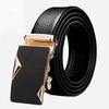 Trendy Youth & Middle-Aged Men's Genuine Leather Automatic Buckle Belt - Korean Style for Casual & Business Wear