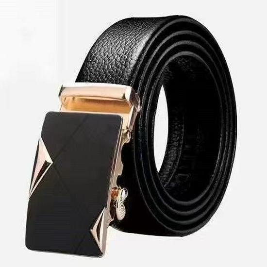 Trendy Youth & Middle-Aged Men's Genuine Leather Automatic Buckle Belt - Korean Style for Casual & Business Wear
