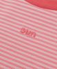 SUNDAY FRUIT MARKET W) Mini Sun Stripe Tee Pink